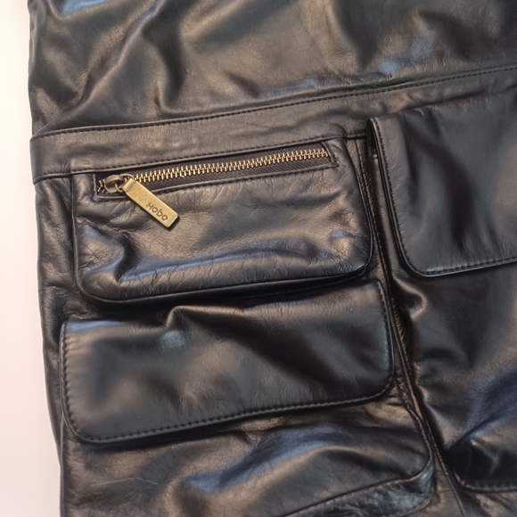 Hobo International Leather Shoulder Bag Crossbody Purse Black - Picture 2 of 8